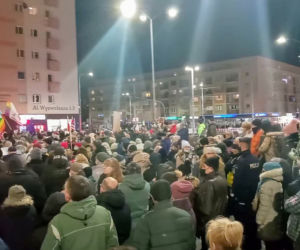 Protest Wolne media w Szczecinie