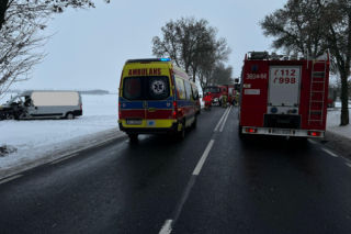 Zderzenie pojazdów w Suchożebrach