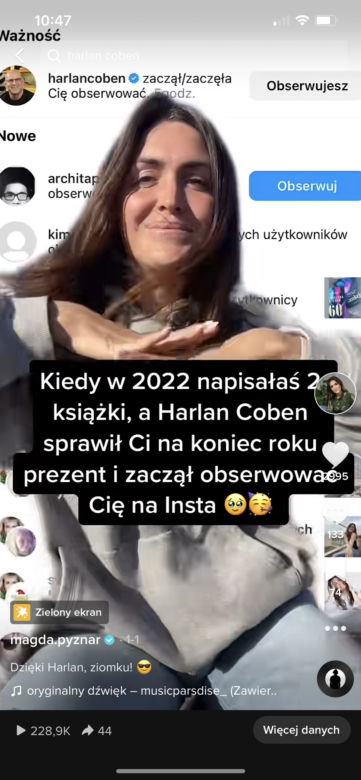 Magdalena Pyznar i Harlan Coben, co ich łączy?