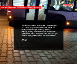 Nocna komunikacja w Białymstoku. Internauta: W każdym autobusie powinien być nalewak i dwa kufle gratis