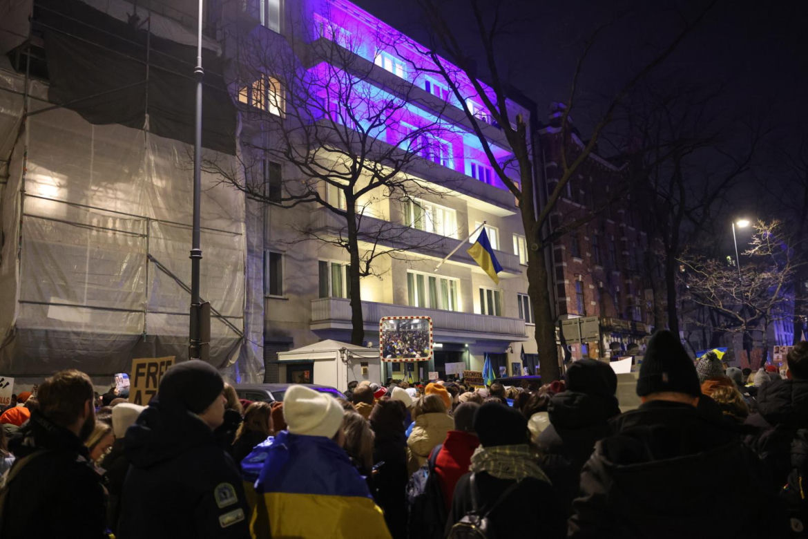 Manifestacja "Dziękujemy, Ukraino!" w Warszawie (24.02.2025)