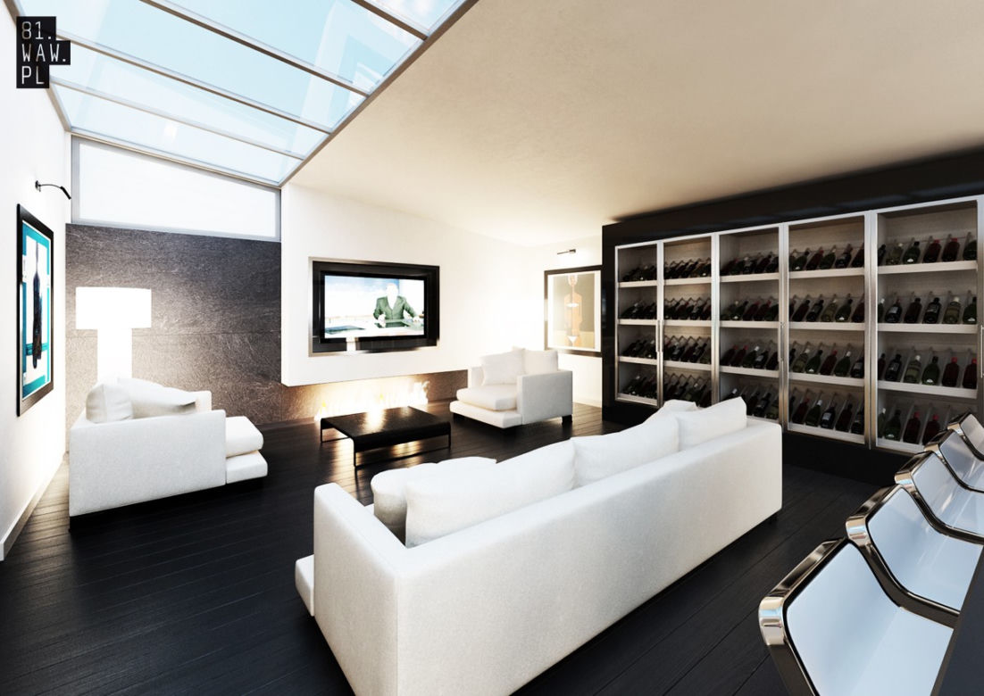 Apartament w czerni i bieli