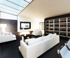 Apartament w czerni i bieli