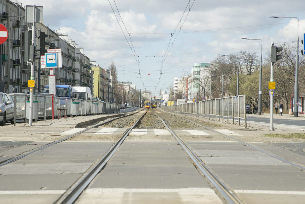 Remont torowiska na Grochowskiej