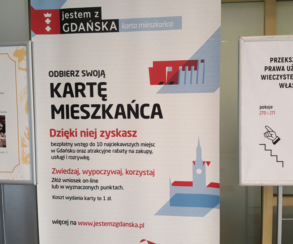 Kartę Mieszkańca Gdańska można wyrobić przez internet lub w Urzędzie Miejskim