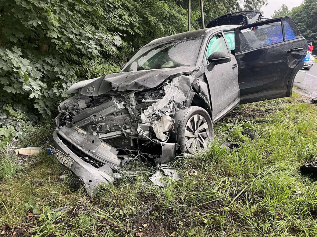 Czołówka pod Wołominem. Dwie osoby w szpitalu