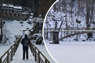 Kultowe schronisko zawieszone na skale. Zimowa trasa z Jeleniej Góry