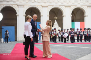 Marta Nawrocka we Włoszech