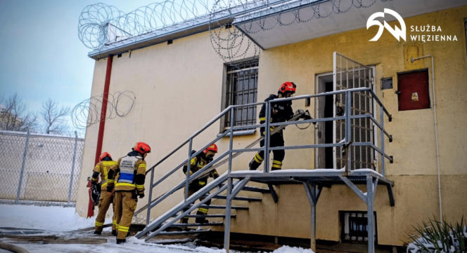 Kompleksowa odpowiedź na zagrożenia – ćwiczenia lokalnych służb w Zakładzie Karnym w Siedlcach
