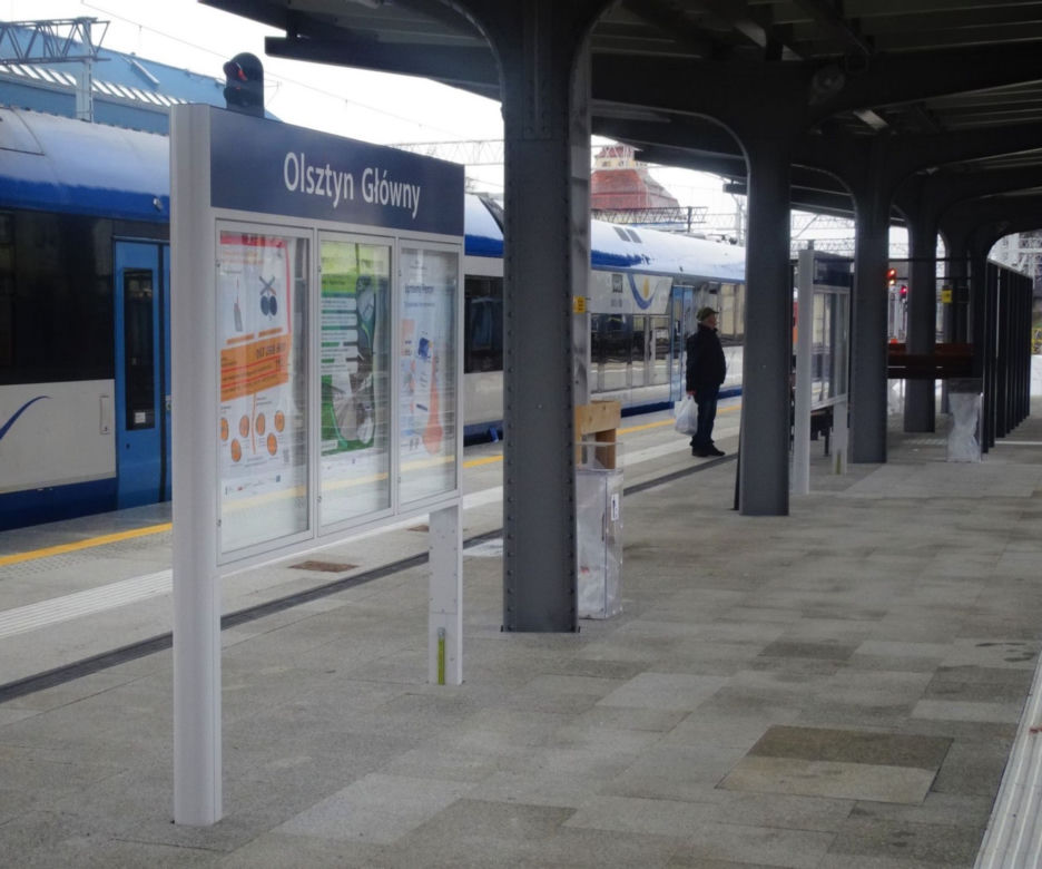 Nowy peron na stacji Olsztyn Główny gotowy. PKP pokazały zdjęcia