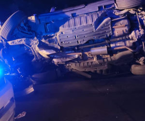 Wypadek w Łysomicach koło Torunia. Samochody wyglądały jak po bitwie