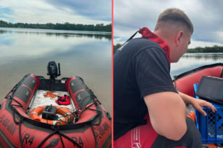 Akcja służb pod Wrocławiem. Ratownicy przeszukują jezioro Bajkał