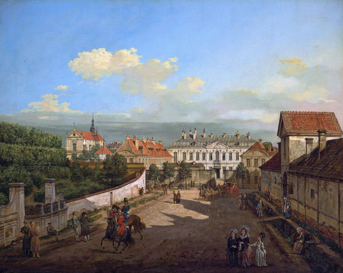 Bernardo Bellotto, „Pałac Błękitny w Warszawie”,1779