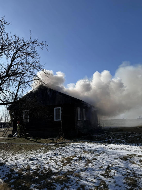 Spłonął budynek mieszkalny w Korycianach