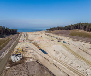 Minister infrastruktury odwiedził przekop Mierzei Wiślanej