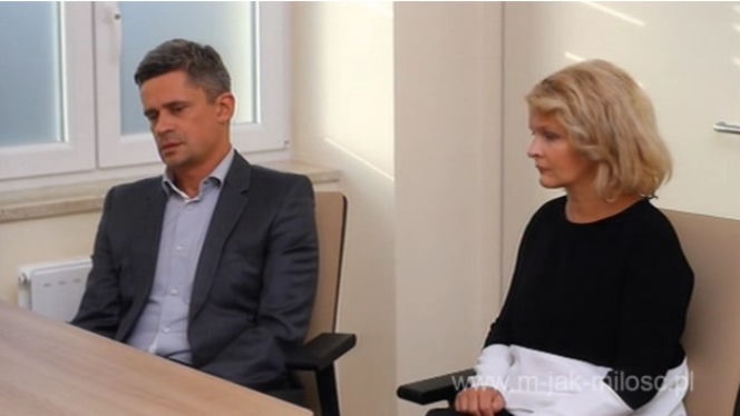 M jak miłość odc. 1031. Wiktor Żak (Piotr Grabowski), Marta (Dominika Ostałowska)