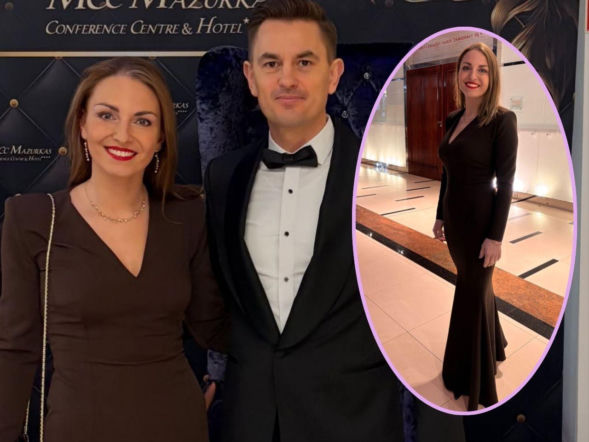 Posłanka Gajewska zadała szyku na balu. W czekoladowej sukni wyglądała obłędnie 