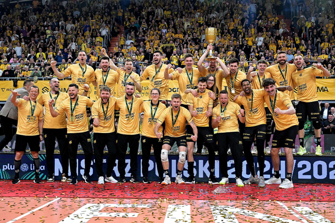 Siatkówka, siatkarze, podium, Bogdanka Lublin