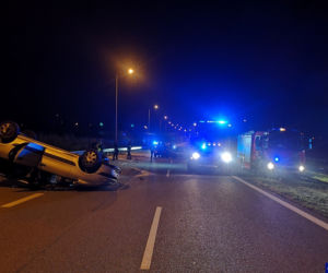 Wypadek na obwodnicy Ełku. 6 osób trafiło do szpitali