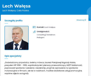 Wałęsa szuka pracy za 20 000 zł