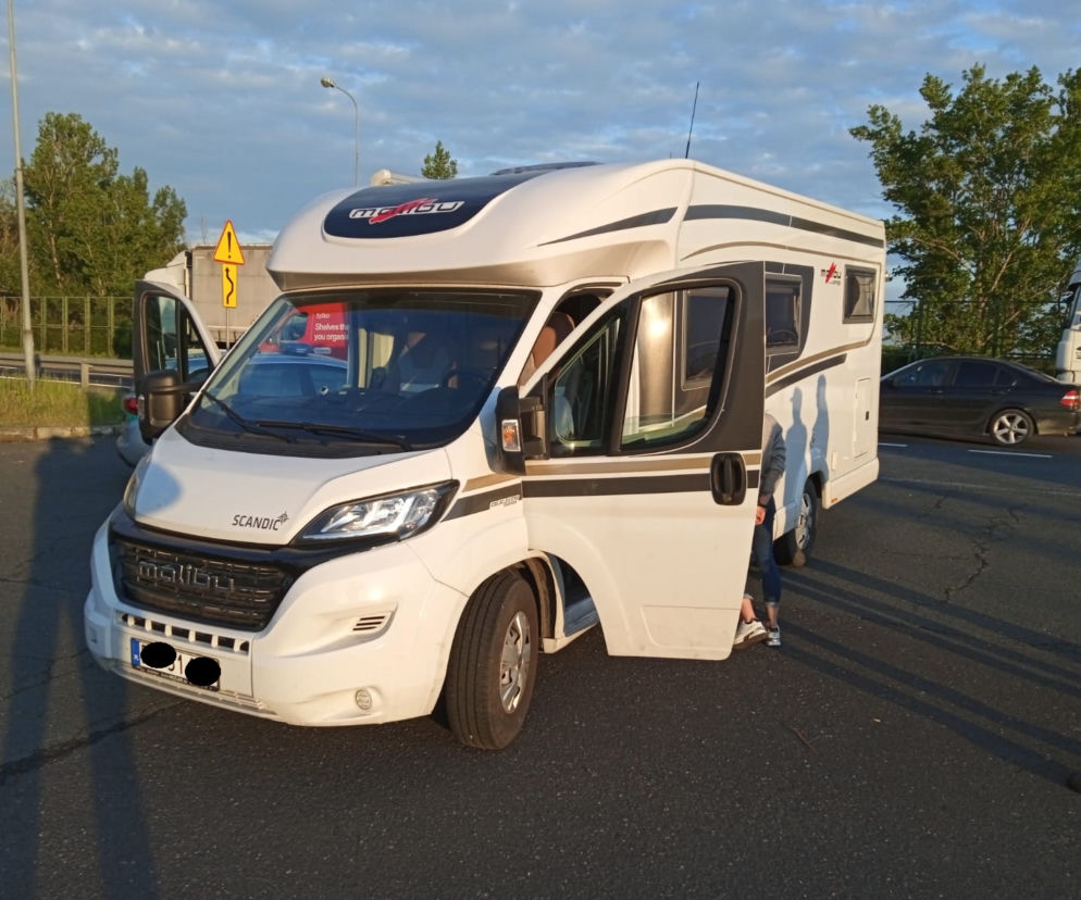 Kamper skradziony na terenie Niemiec