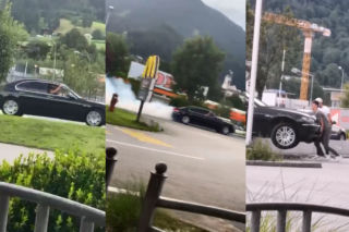 Pożyczył BMW od taty, żeby polatać z kolegami. Driftowanie po ulicach zakończył w wielkim stylu - WIDEO