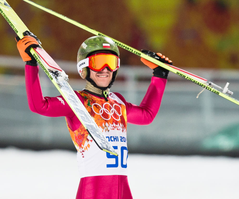 Kamil Stoch po wygranej w Soczi w 2014 roku