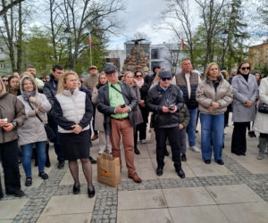 Siedlczanie uczcili minutą ciszy pamięć o zmarłym pośle Łukaszu Litewce