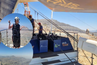 150 km/h między szczytami gór. Najdłuższa tyrolka świata w Ras Al Khaimah