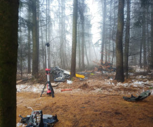 Wypadek śmigłowca pod Rzeszowem