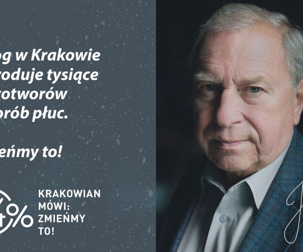 W Krakowie na Brackiej mieszka smog. Gwiazdy w kampanii 94 procent [GALERIA]