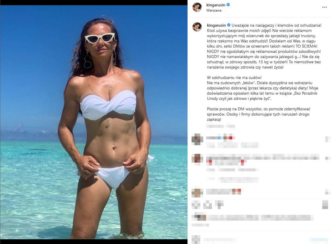 Kinga Rusin nie może pozbyć się Lisa