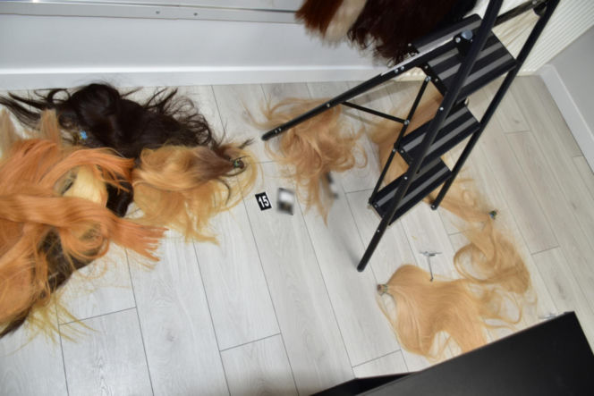 Łysy złodziej zniszczył luksusowe włosy za 800 tys. złotych! Włamanie do salonu w Wilanowie