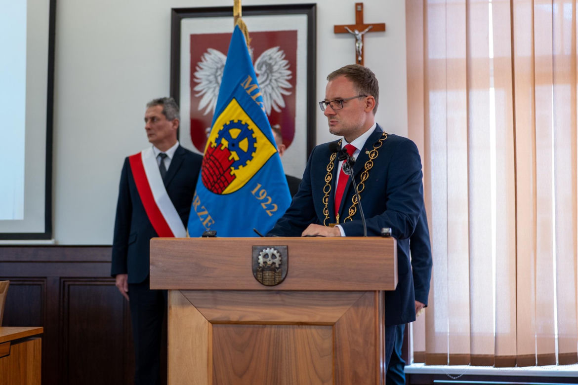 Zaprzysiężenie nowego prezydenta Zabrza. Kamil Żbikowski złożył ślubowanie i zwrócił się do mieszkańców