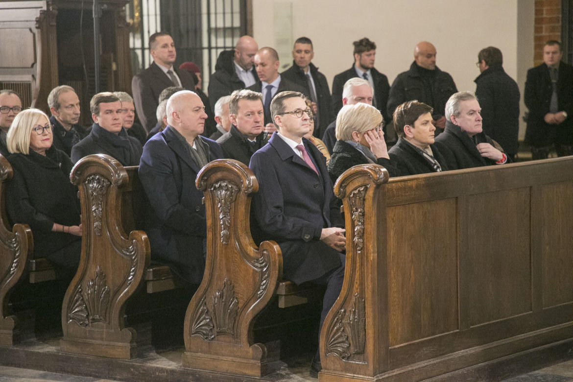 Msza święta w intencji tragicznie zmarłego prezydenta Gdańska Pawła Adamowicza