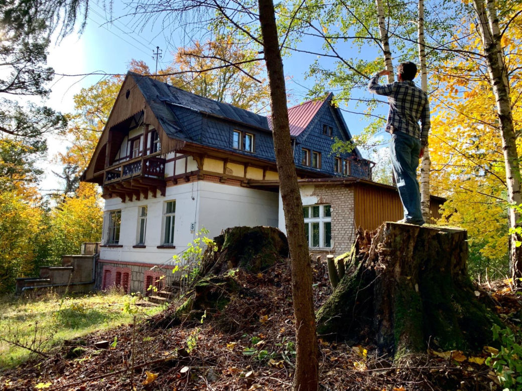Remont willi z początku XX w. w Szklarskiej Porębie