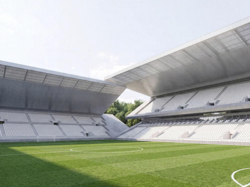 Konkursowa propozycja VG13 Architects - nowy stadion Dinama Zagrzeb