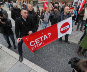 Protest przeciwko CETA