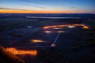Przymrozki w winnicy - podgrzewanie winorośli