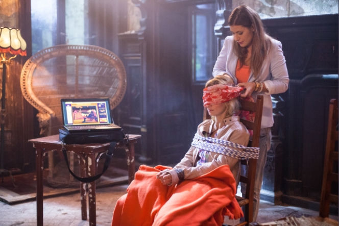 Pierwsza miłość odc. 1794. Sabina (Urszula Dębska), Agata (Aleksandra Kisio)