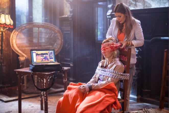 Pierwsza miłość odc. 1794. Sabina (Urszula Dębska), Agata (Aleksandra Kisio)