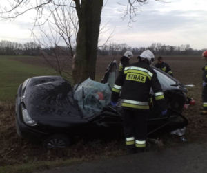 Wypadek w powiecie świeckim. Kierowca został przetransportowany do szpitala śmigłówcem! [ZDJĘCIA]
