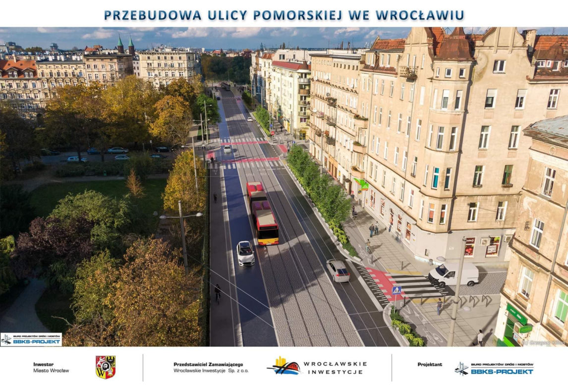 Przebudowa ulicy Pomorskiej we Wrocławiu powinna ruszyć już niedługo
