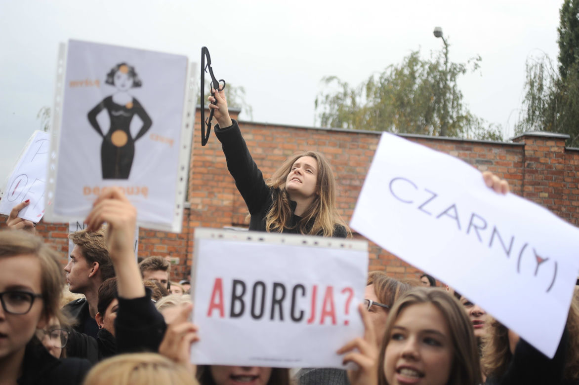 CZARNY PROTEST W WARSZAWIE.