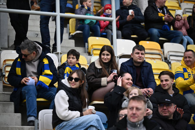 Arka Gdynia - Widzew Łódź: Zdjęcia kibiców i zawodników z meczu 25. kolejki PKO BP Ekstraklasy