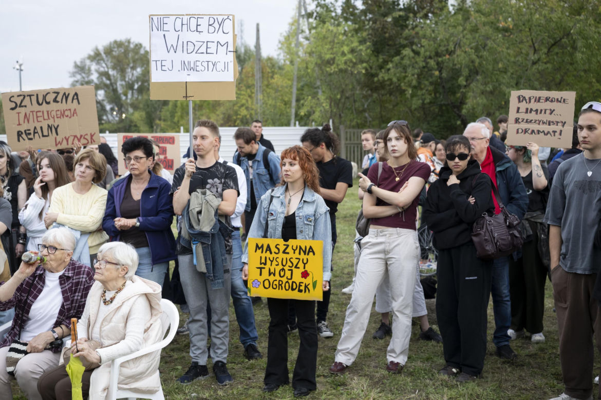 Protest w Piasecznie przeciwko Data Center