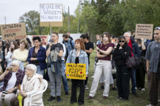 Protest w Piasecznie przeciwko Data Center