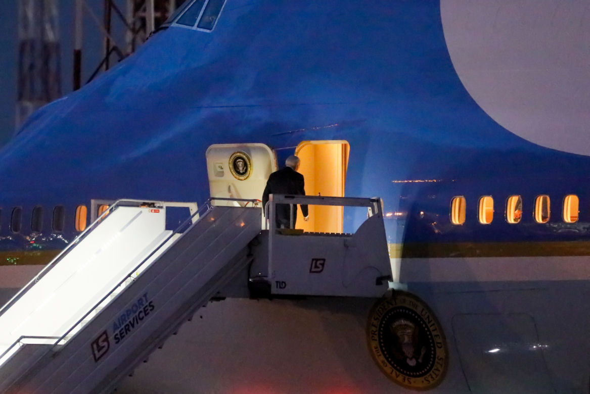 Samolot Air Force One na Lotnisku Chopina