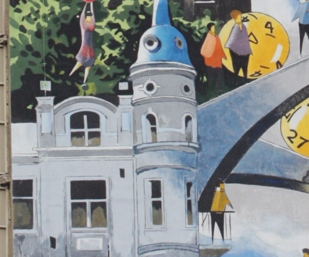 Nowy mural na Pradze. Brzozowski znów stworzył Warszawę na ścianie 