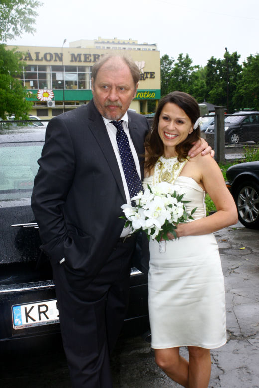 ANDRZEJ GRABOWSKI Z ŻONĄ ANITĄ KRUSZEWSKĄ